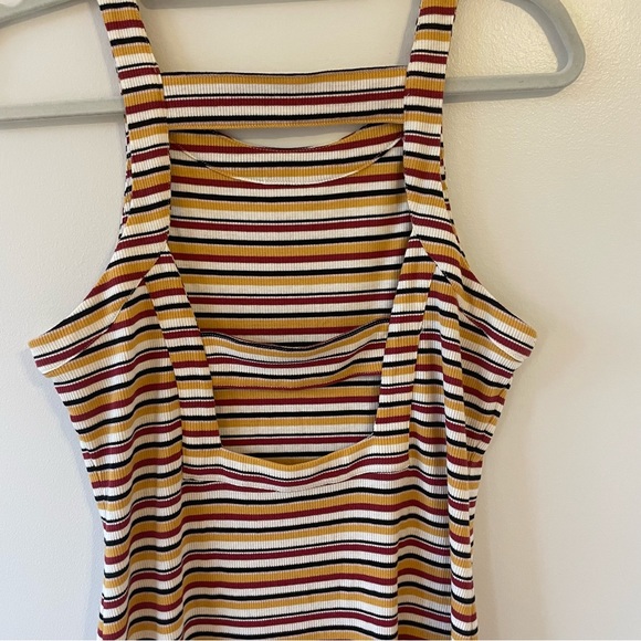 Revolve Brand 1.State Midi Square Neck Dress with Cut Outs on Back - Picture 6 of 8